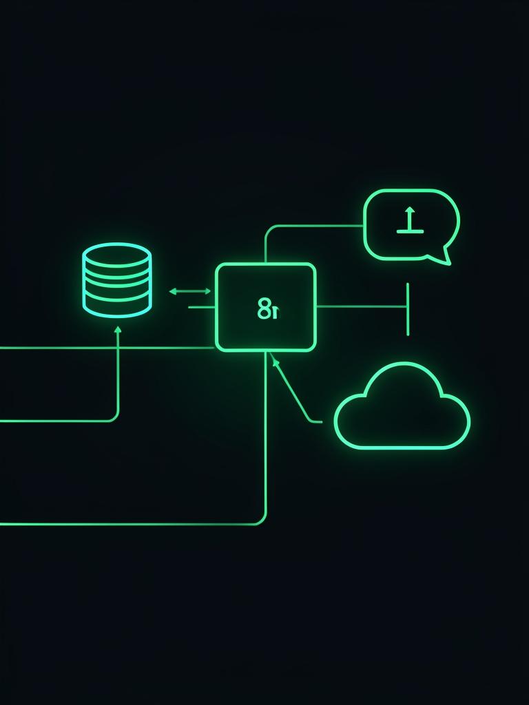 n8n workflow diagram showing NGP VAN integration with Slack and CRM nodes
