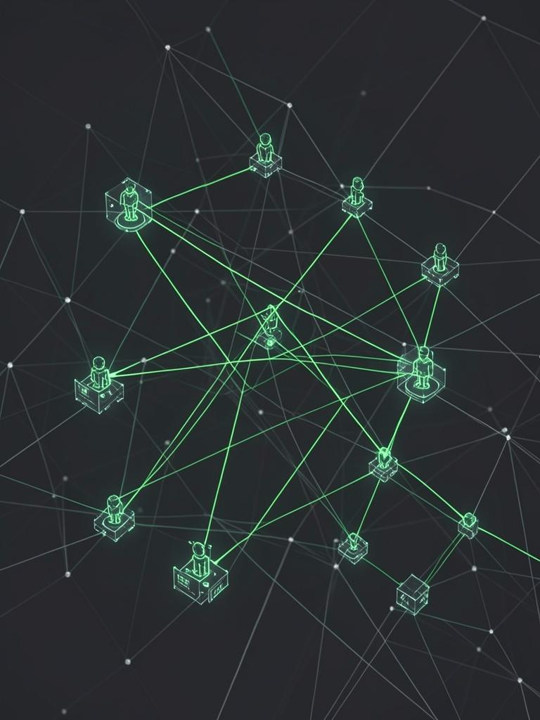 Digital network threads representing a multi-agent system in a political context